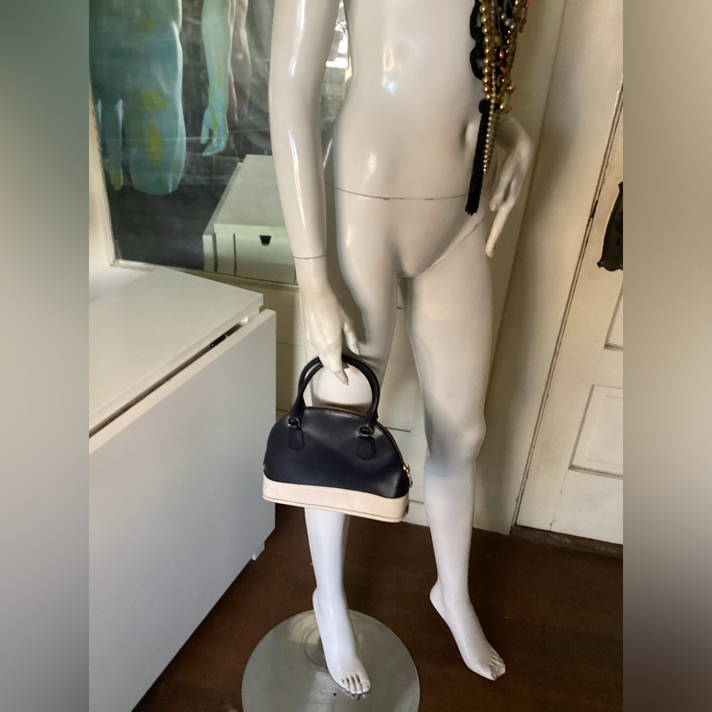 COACH two tone shoulder strap